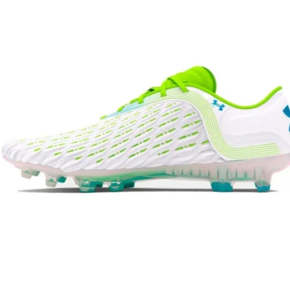 Under Armour Clone Mag Elite 3.0 FG - White/Yellow Football Cleats Size 8.5